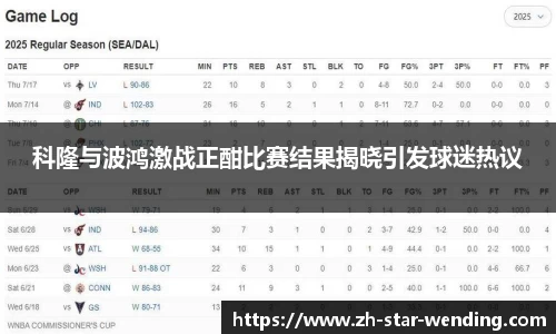 科隆与波鸿激战正酣比赛结果揭晓引发球迷热议